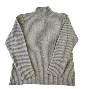 GUESS JEANS Men's Sweater Large GJ Lambswool/nylon Ribbed Highneck Vintage